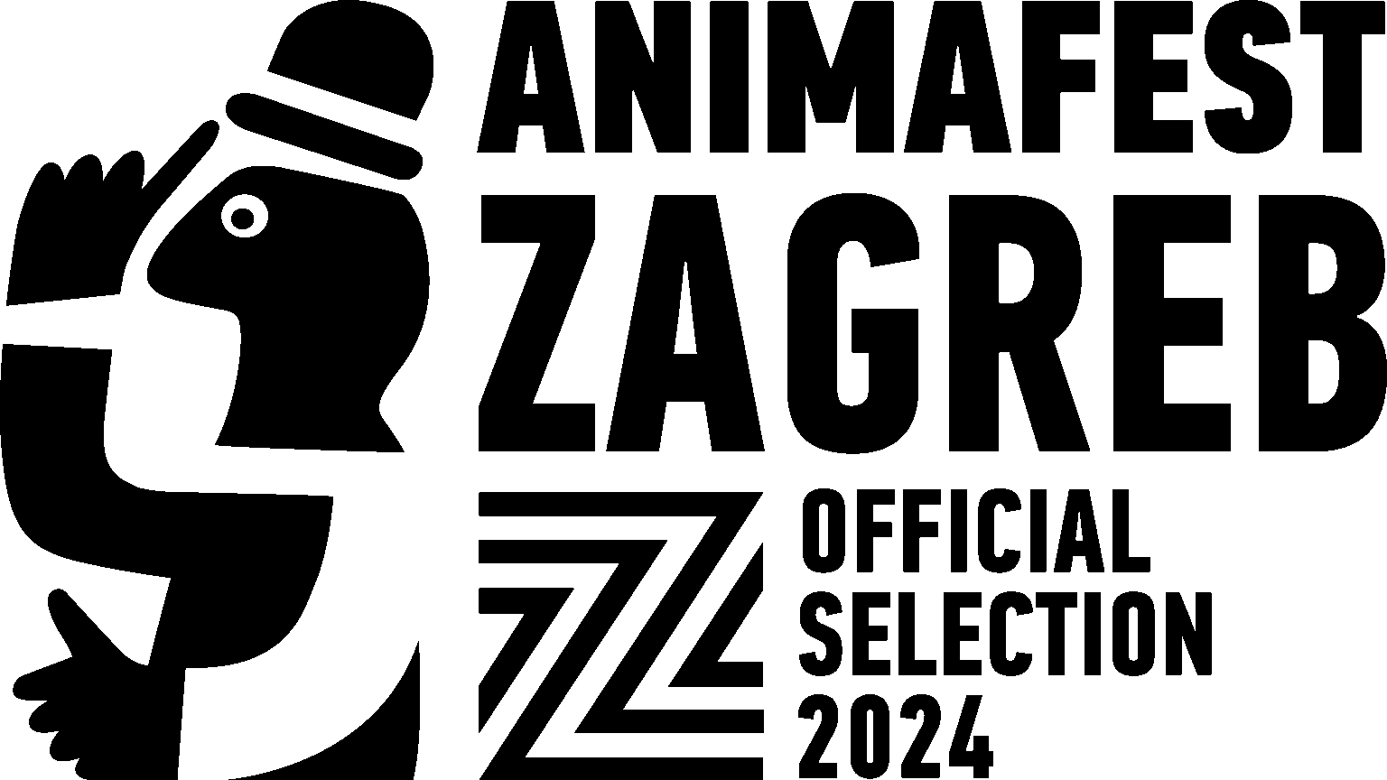 Animafest Zagreb 2024_laurels_Official Selection_black
